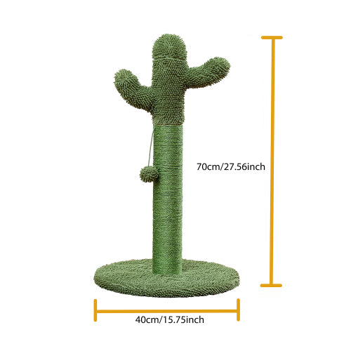 Cactus Cat Scratching Post with Natural Sisal Rope